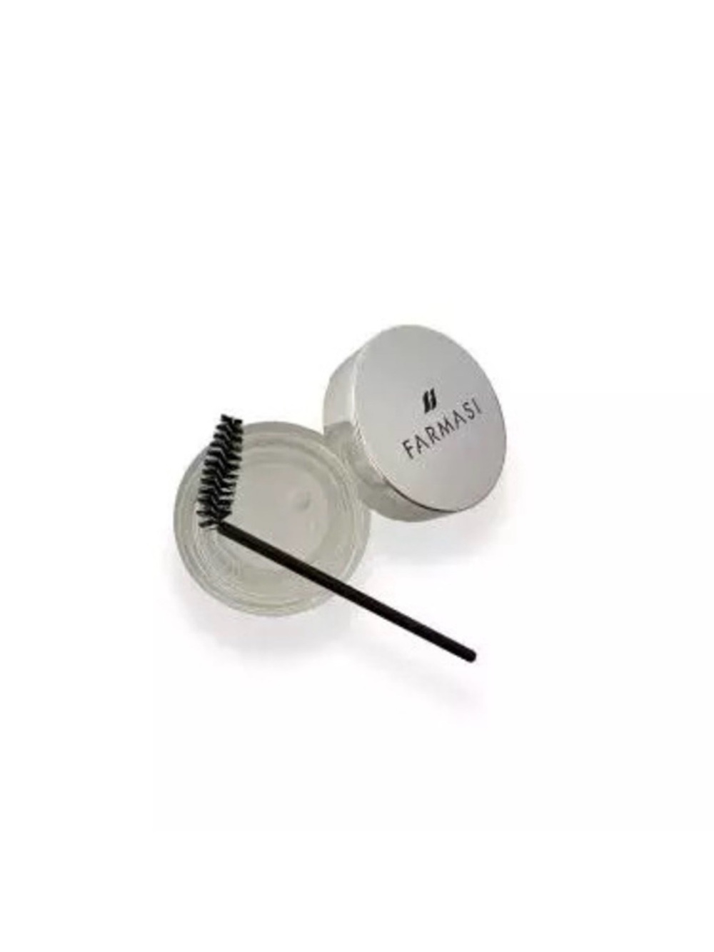 Farmasi Clear Brow Gel with Black Spoolie and Silver Lid